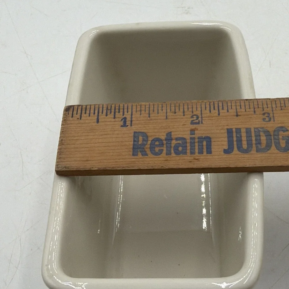 Vintage Geese & Ribbon Small Casserole Baking Dish Mini Loaf Pan USA